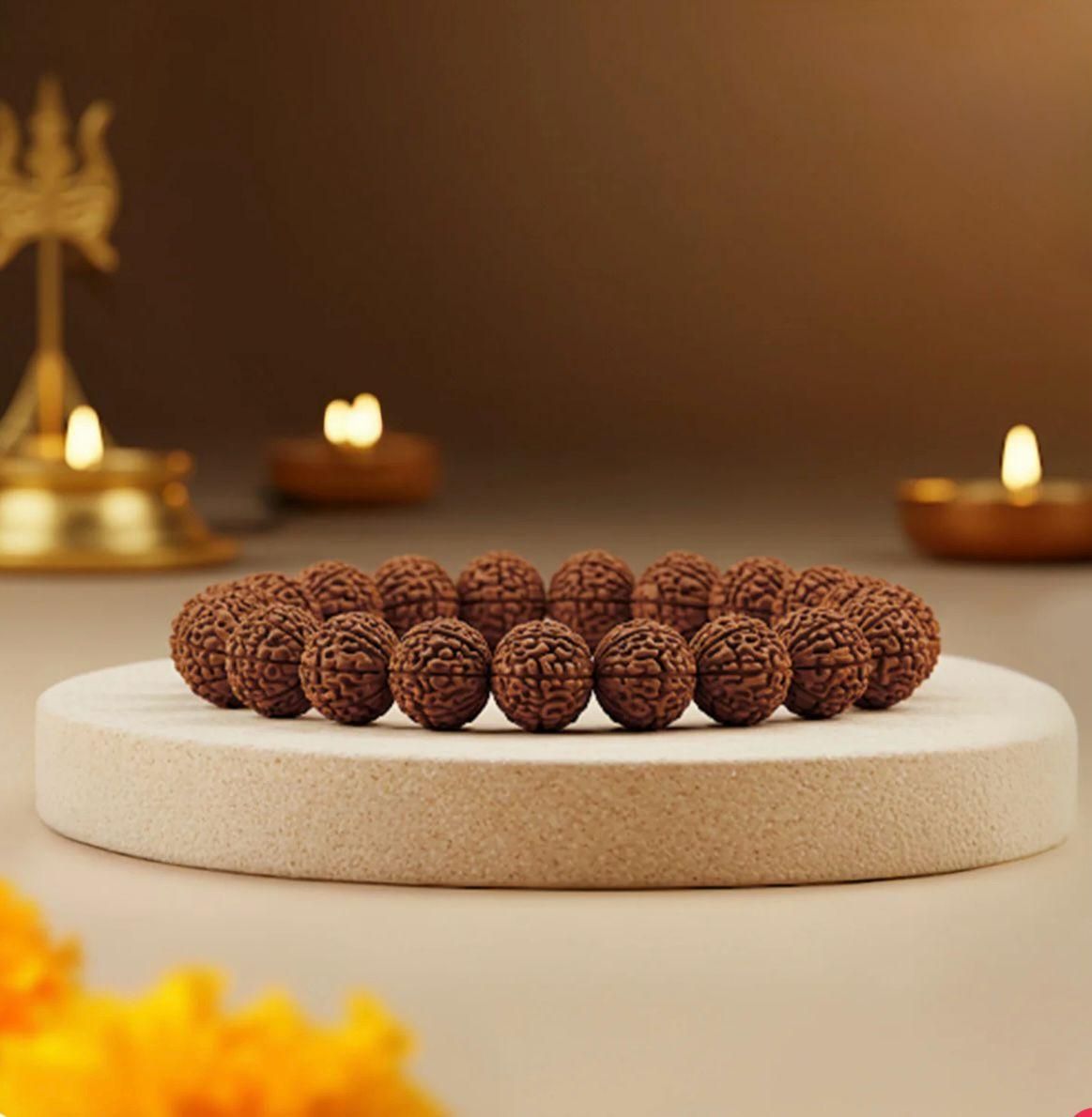 Handmade 5 Mukhi Rudraksha Bracelet